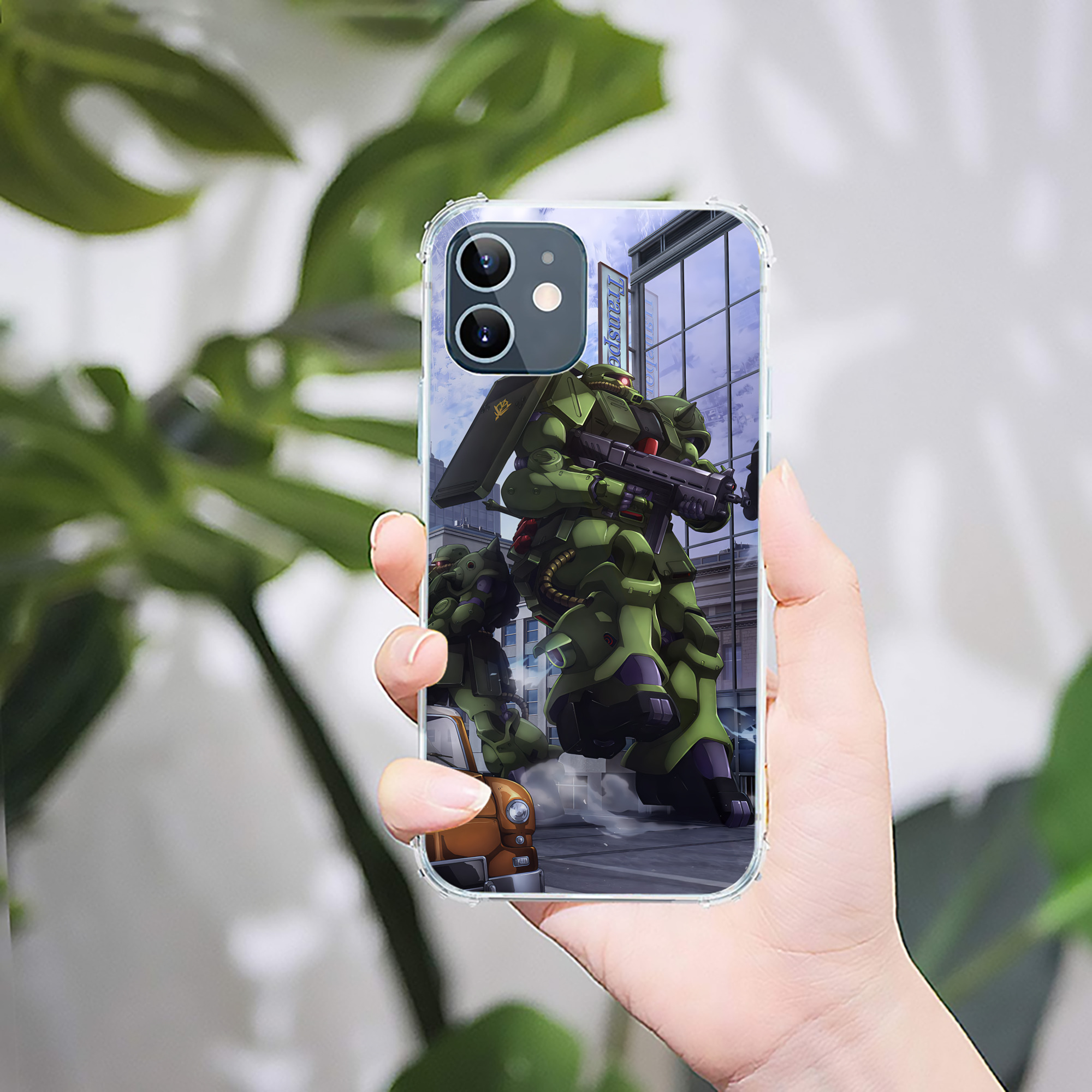 （画像用） 機動戦士ガンダム Mobile Suit Gundam 【iPhone 12シリーズ対応】透明スマホケース（クリアソフトケース）